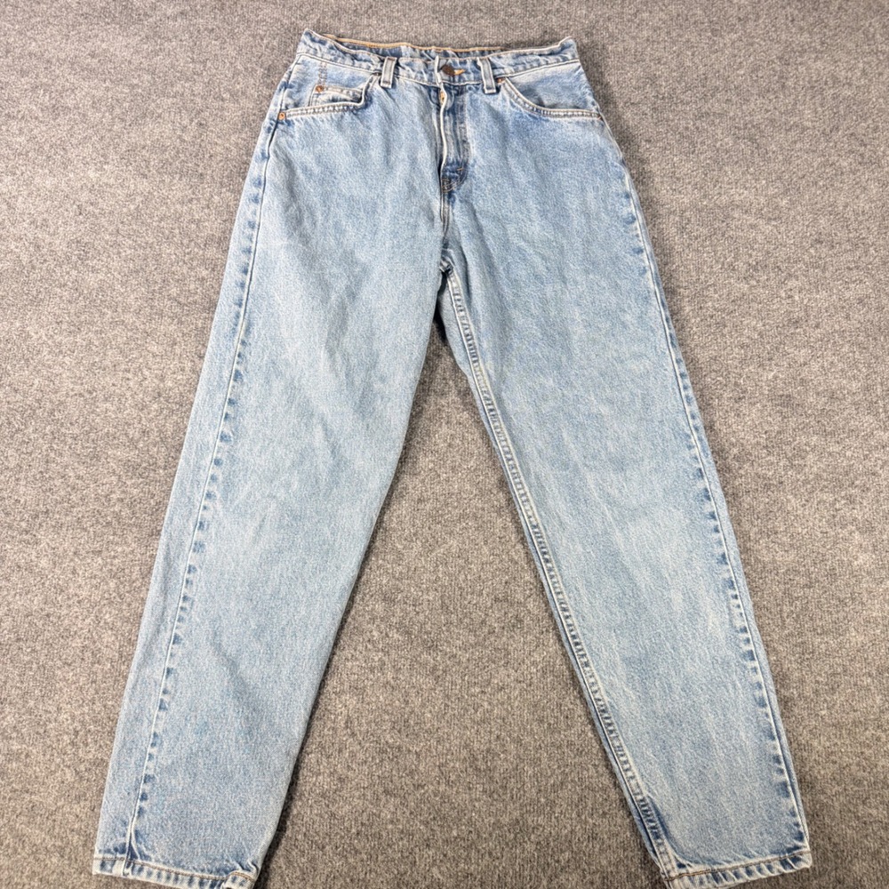 Levi's Orange Tab Vintage 90s High Rise Tapered Mom Jeans Light Wash Women